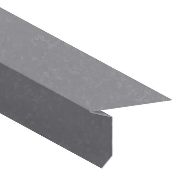 Gibraltar Building Products 2-13/16 in. x 1-3/4 in. x 10 ft. Galvanized Steel Eave Drip Flashing