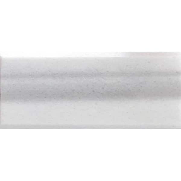 Apollo Tile Gray and White 3 in. x 6 in. Beveled Polished Marble Subway Wall and Floor Tile (5 sq. ft./Case)
