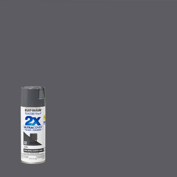 Rust-Oleum Painter's Touch 2X 12 oz. Gloss Dark Gray General Purpose Spray Paint