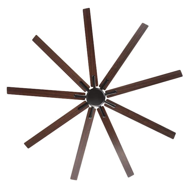 Breezary Molero 84 in. (7 ft. ) Black Industrial Ceiling Fan