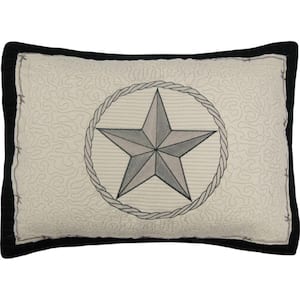 Texas Pride Beige Cotton Standard Sham