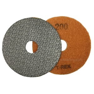 4 in. 200-Grit Electroplated Diamond Polishing Pads