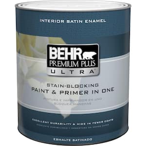 1 qt. Medium Base Extra Durable Satin Enamel Interior Paint & Primer