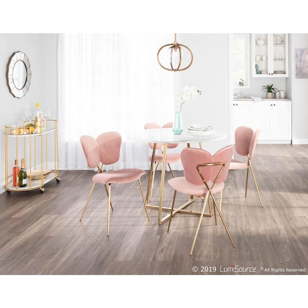 Blush Velvet Dining Room Chairs Top, Blush Pink Velvet Dining Chairs And Table