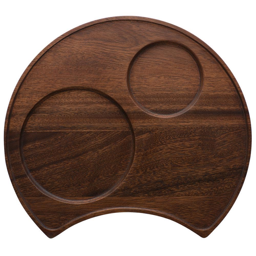 Noritake Kona Wood 13 in. x 11.75 in. (Brown) Acacia Wood Serving