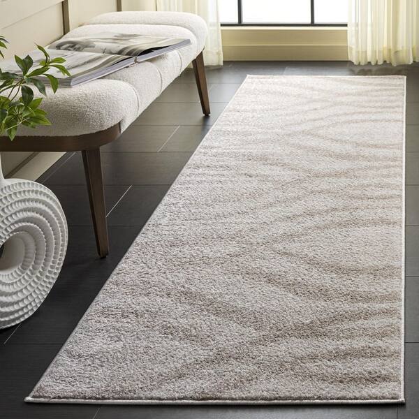 Adirondack 3 x 8 Beige/Taupe Wave Runner Rug