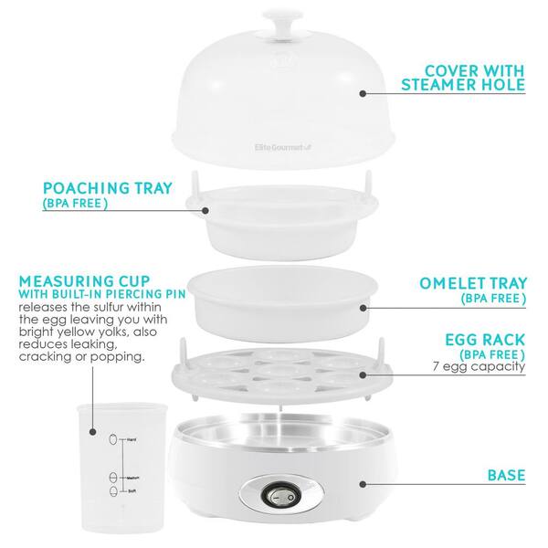 how to use elite cuisine egg cooker