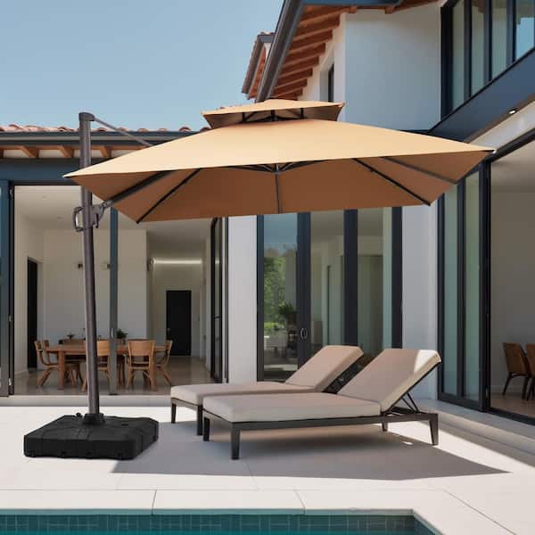 best top rated umbrella patio SUPERJARE 13FT Outdoor for Patio, Double sided Pool Umbrellas with Fade Resistant Canopy, Large Table Umbrella for Deck, Market, Backyard Womens Best Choice Products 10ft 3 The 8 Best Cantilever Umbrellas