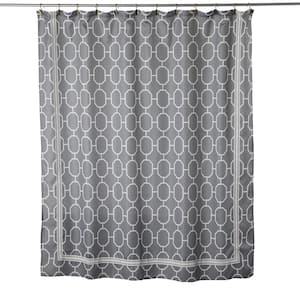 Lithgow 72 in. Dove Gray Shower Curtain
