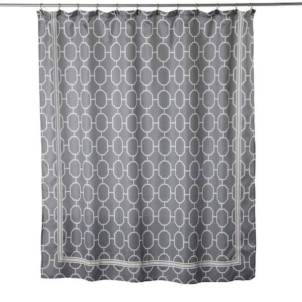 Unbranded Lithgow 72 in. Dove Gray Shower Curtain
