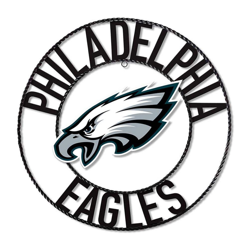 IMPERIAL Philadelphia Eagles Team Logo 24 in. Wrought Iron Decorative Sign  IMP 584-1037 - The Home Depot