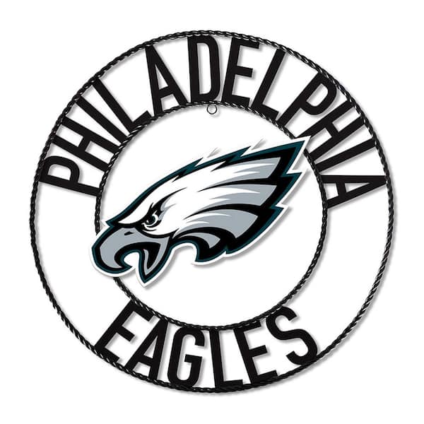 Philadelphia Eagles Team Logo 24 in. Wrought Iron Decorative Sign