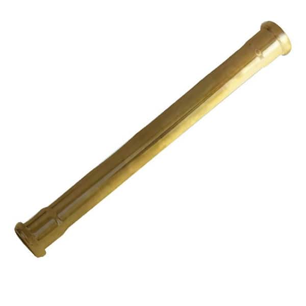 Westbrass 1-1/4 in. x 16 in. Double Ended Brass Slip-Joint Extension Tube, Unfinished