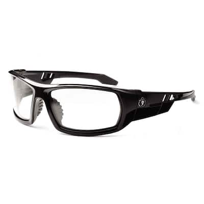 Skullerz Odin Black Anti-Fog Safety Glasses, Clear Lens ANSI Certified