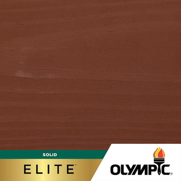 Olympic Elite 1 gal. Port Wine SC-1064 Solid Advanced Exterior Stain and Sealant in One