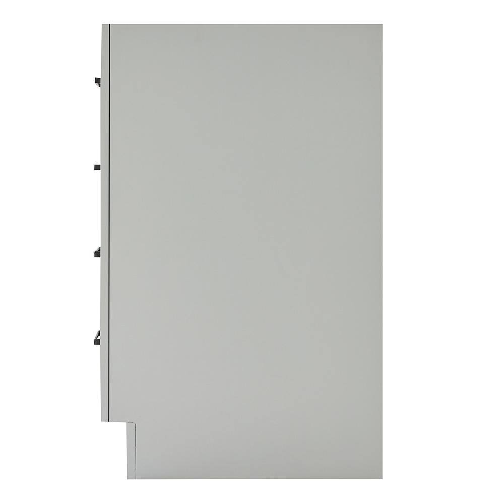 Gray Hardwood Plywood 60'' Single Freestanding Vanity Base