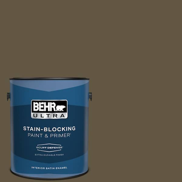 BEHR ULTRA 1 gal. #S-H-750 Mountain Trail Extra Durable Satin Enamel Interior Paint & Primer