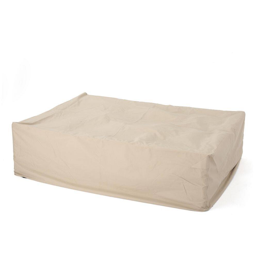 95 in. L x 72 in. W x 30 in. H Outdoor Dining Set Cover Waterproof Patio Table and Chair Set Cover in Beige price history on PriceWatchPro