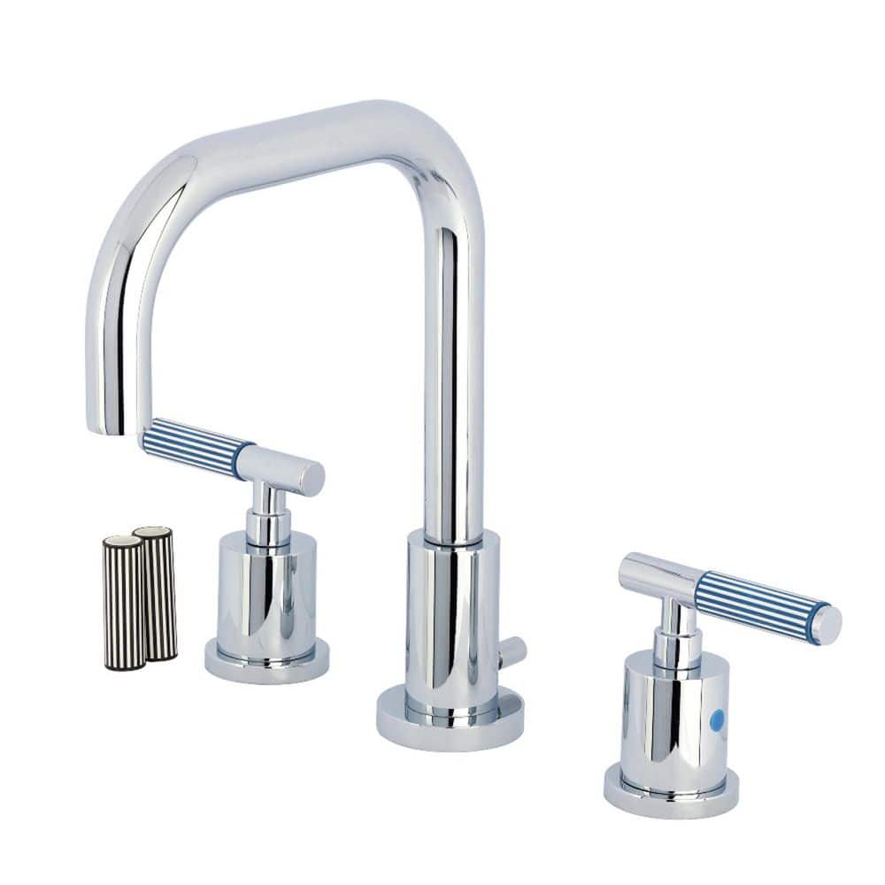 Verona Deck Mount 2-Handle 8 in. Widespread Bathroom Sink Faucet with Pop-Up Drain in Polished Chrome price history on PriceWatchPro