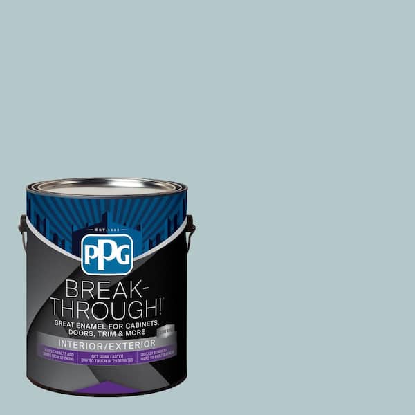1 gal. PPG1034-4 Misty Surf Semi-Gloss Door, Trim & Cabinet Paint