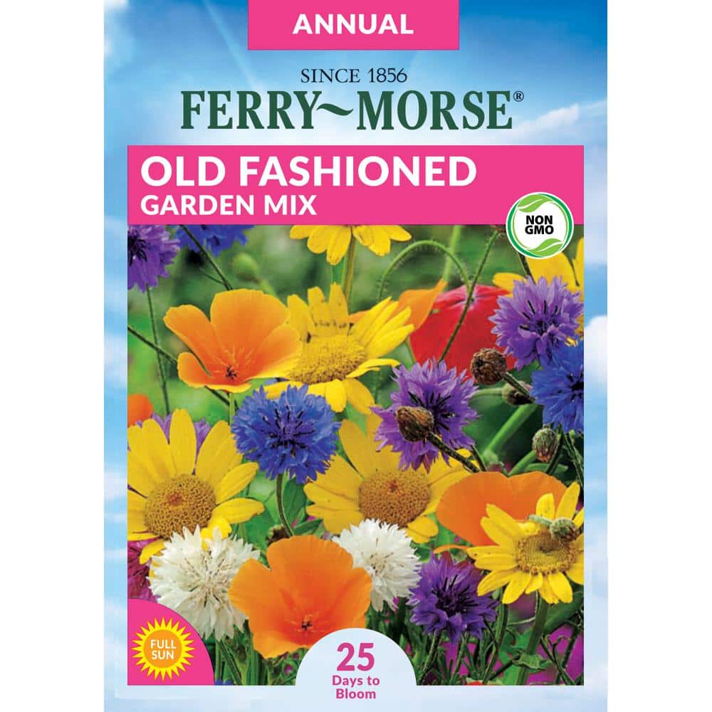 Ferry-Morse Old Fashioned Garden Mix Flower Seed 6171 - The Home Depot