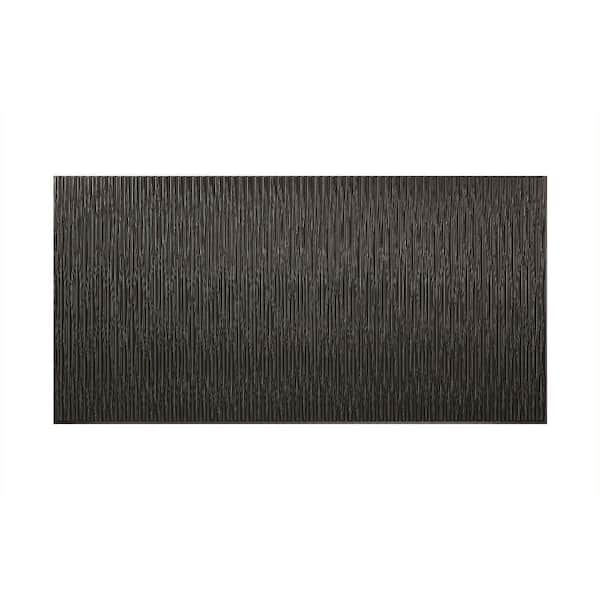 Fasade Dunes Vertical 96 in. x 48 in. Decorative Wall Panel in Black