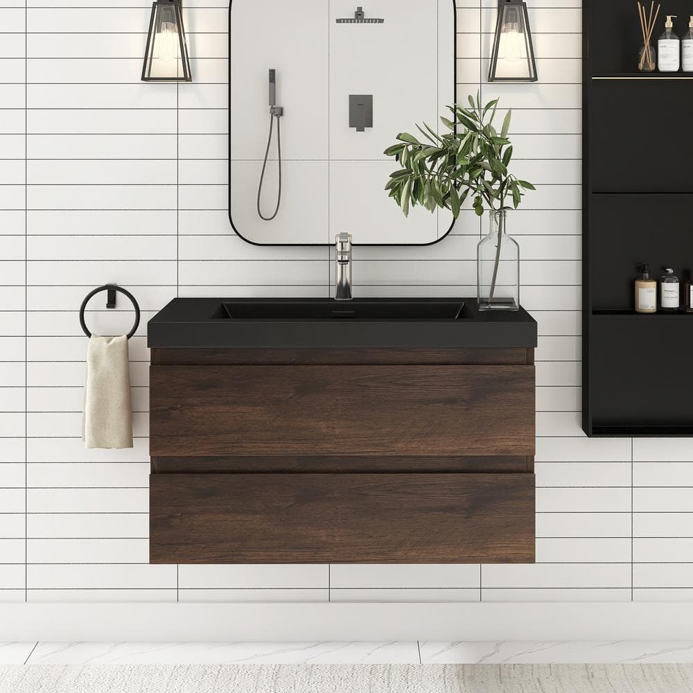 36 in. W x 19.5 in. D x 22.5 in.H Single Sink Bathroom Vanity Side Cabinet 
