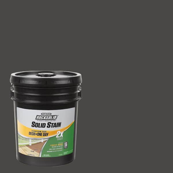 Rust-Oleum RockSolid 5 gal. Bark Exterior 2X Solid Stain