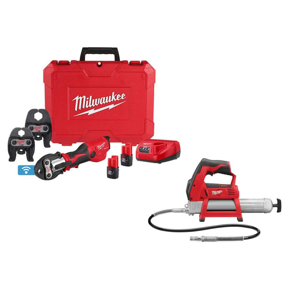 M12 12-Volt Lithium-Ion FORCE LOGIC Press Tool Kit with ONE-KEY and M12 Grease Gun price history on PriceWatchPro