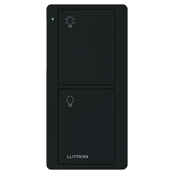 Lutron Pico Smart Remote (2-Button On/Off) for Caseta Smart Switch, Black (PJ2-2B-GBL-L01)