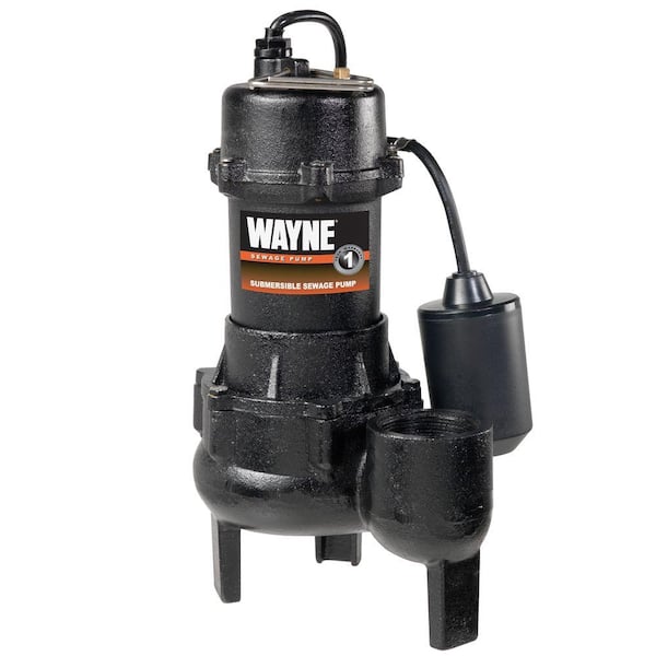 Wayne RPP 0.5 hp. Cast Iron Submersible Sewage/Effluent w/tether float Pump