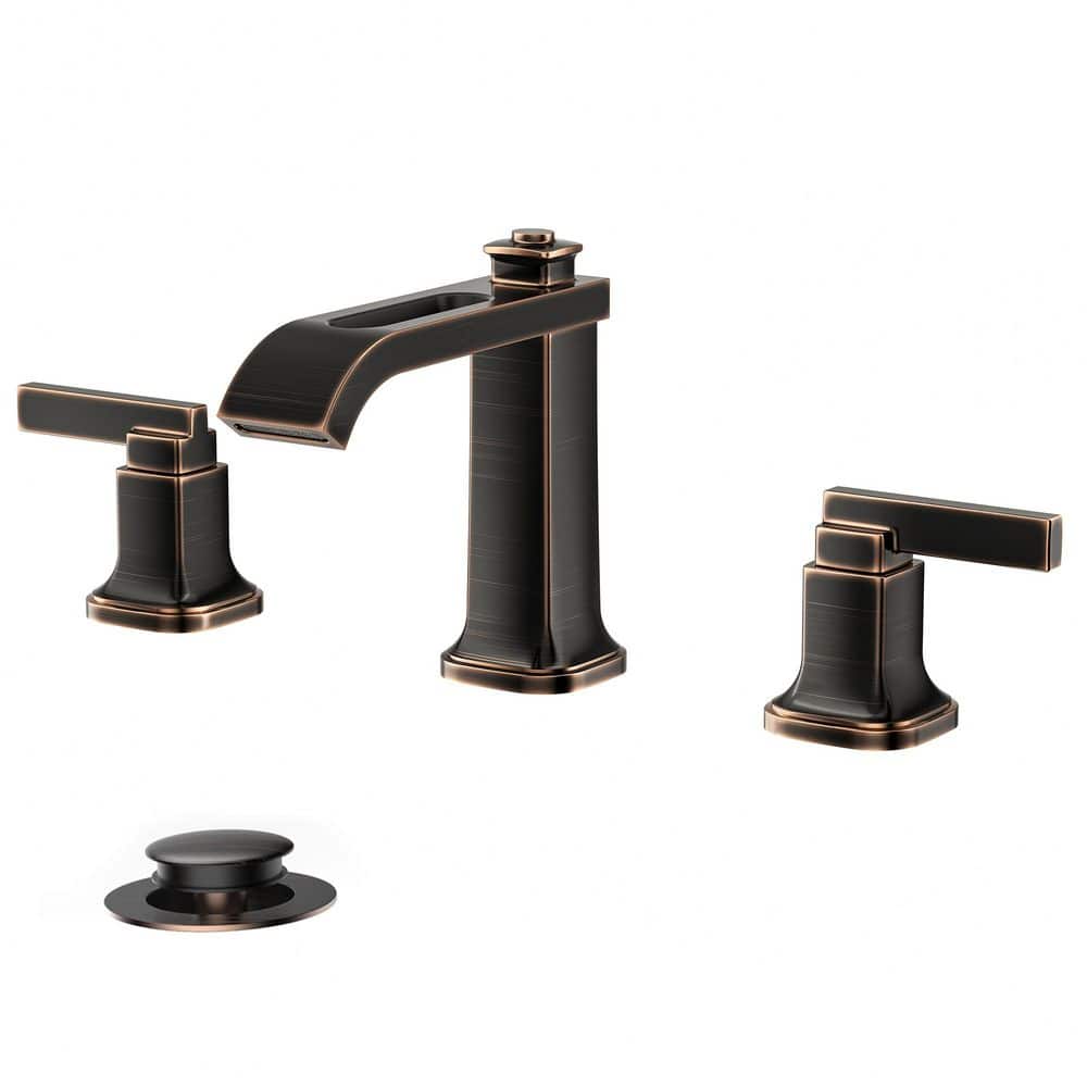 FORIOUS Oil Rubbed Bronze Bathroom Faucet Single Hole, ORB Waterfall Faucet for Bathroom Sink 1 Hole, Antique Brass Bathroom Faucet with Me 並行輸入品 FORIOUS Vessel Sink Faucet Oil Rubbed Bronze 11\" Tall Bathroom