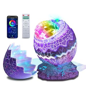 1920 x 1080 Dinosaur Egg Star Projector, Indoor Bedroom Ceiling Light with 50 Lumens, Aurora Light