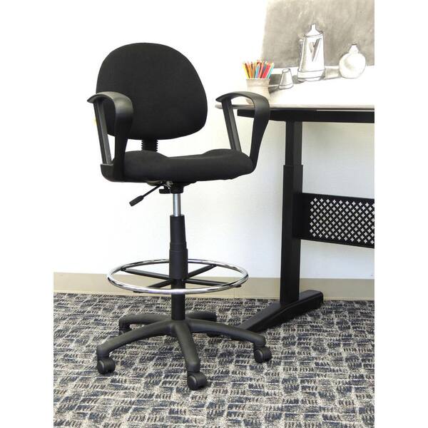 Boss Office Products Deluxe Posture Chair with Loop arms-blue