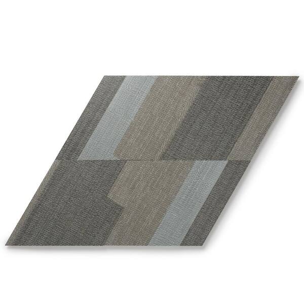 Lucida USA (Sample) MosaiCore Sahara Braid Gray Patterned Look 28-mil Waterproof Glue Down Vinyl Tile