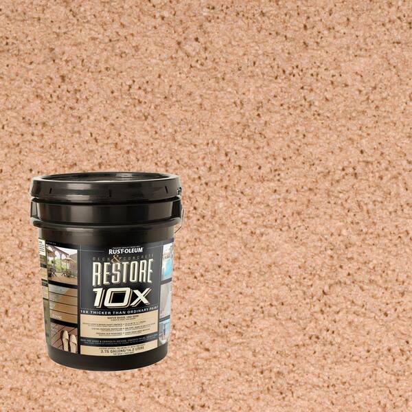 Rust-Oleum Restore 4-gal. Buckskin Deck and Concrete 10X Resurfacer