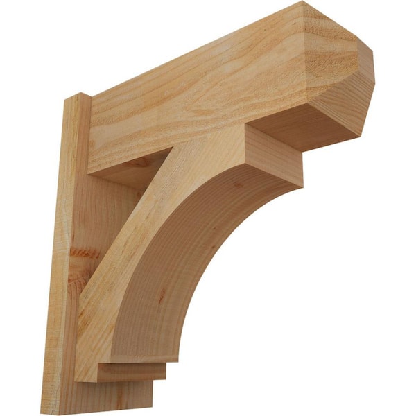 Ekena Millwork 8 in. x 22 in. x 22 in. Imperial Craftsman Rough Sawn Douglas Fir Outlooker