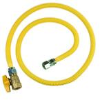ProCoat 3/4 in. FIP x 3/4 in. FIP Ball Valve x 60 in. Stainless Steel Gas Connector 5/8 in. O.D. (93,200 BTU)