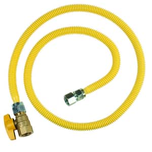 ProCoat 3/4 in. FIP x 3/4 in. FIP Ball Valve x 60 in. Stainless Steel Gas Connector 5/8 in. O.D. (93,200 BTU)