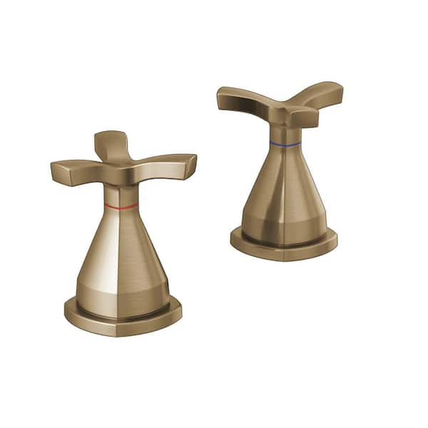 Single Handle Wall Mount Bathroom Faucet Trim in Champagne Bronze  T574LF-CZWL