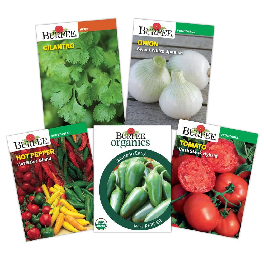 Burpee Salsa Garden Herb And Vegetable Seed Collection (5-Pack) 72067 ...