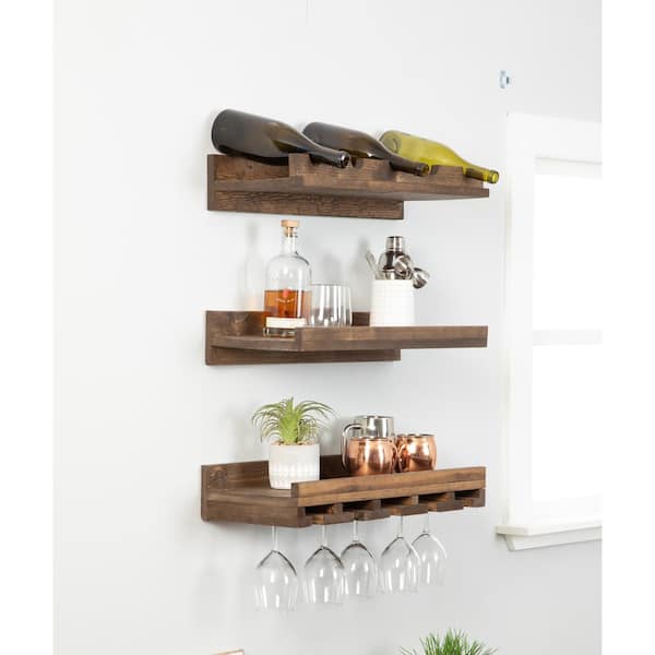 Rustic wall wine rack hot sale