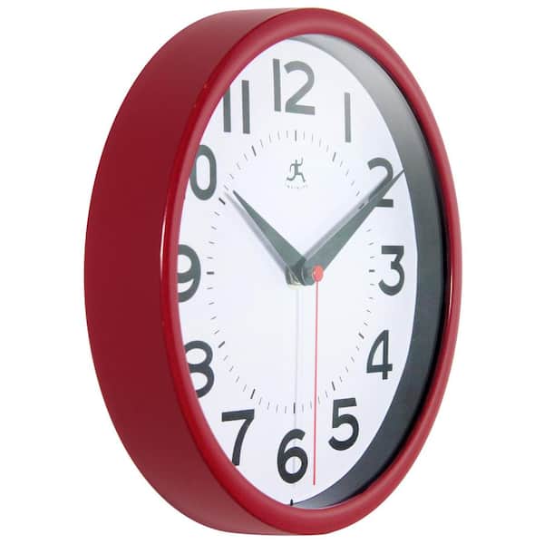 Infinity Instruments Metro Wall Clock - Red 14220ACBT-3364 - The 