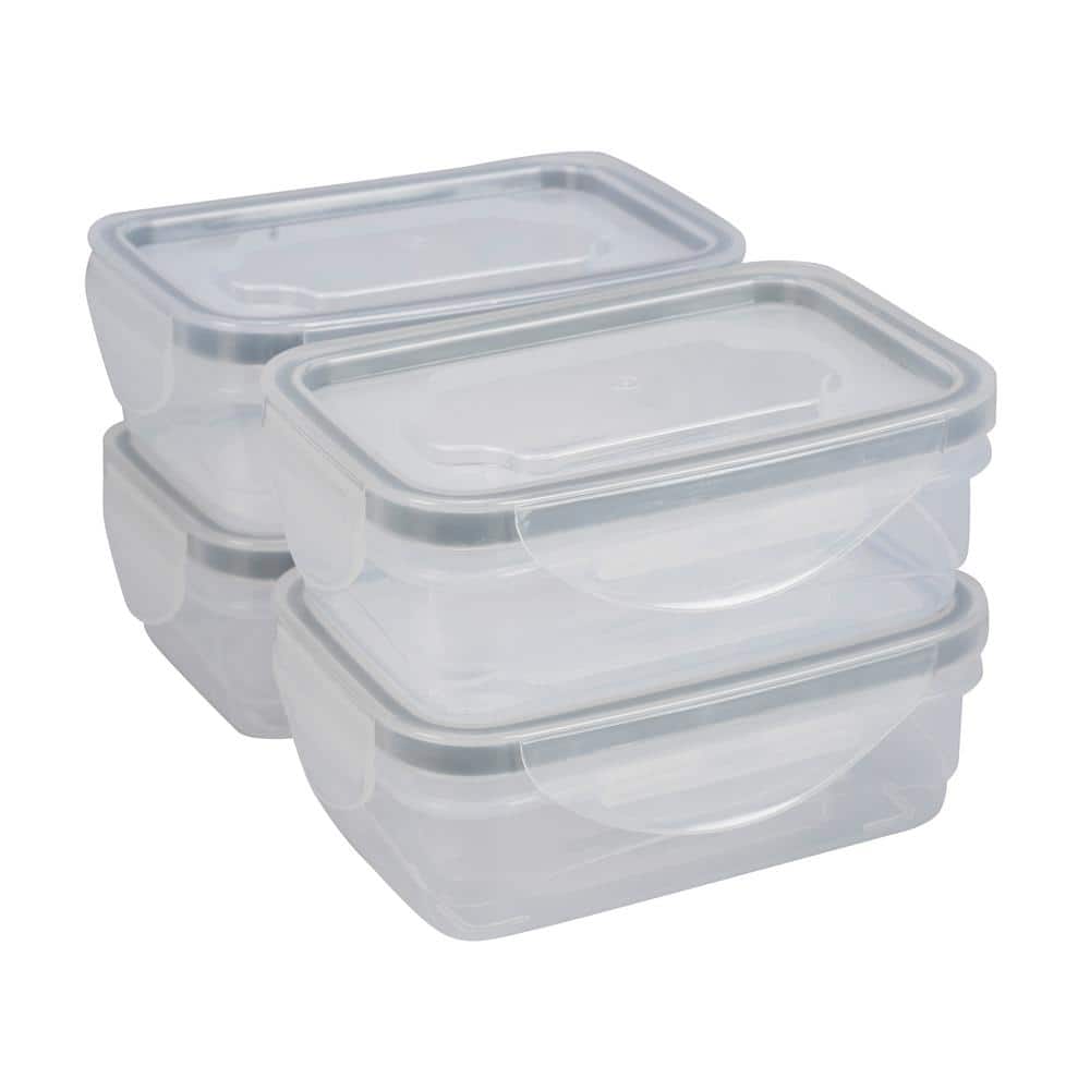 Clear BPA-Free Plastic Airtight Food Storage Container Set