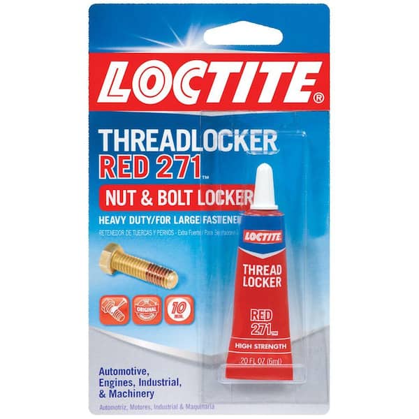 Loctite Threadlocker 271 Red Permanent Nut and Bolt Adhesive 0.20 oz. (12 pack)