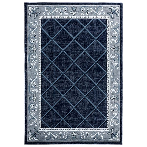 United Weavers Bristol Altamont Navy 2 ft. 7 in. x 7 ft. 4 in. Area Rug
