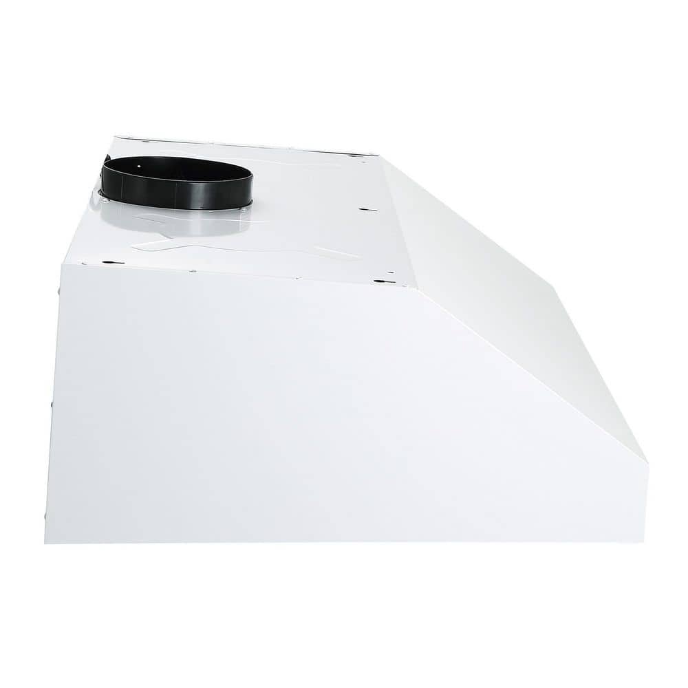 30'' White Stainless Steel Under Cabinet Range Hood