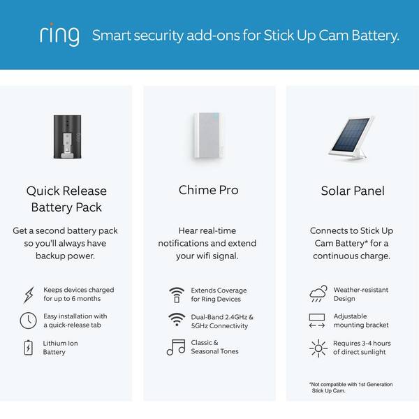 Ring Stick Up Cam Battery - Indoor/Outdoor Smart Security Wifi