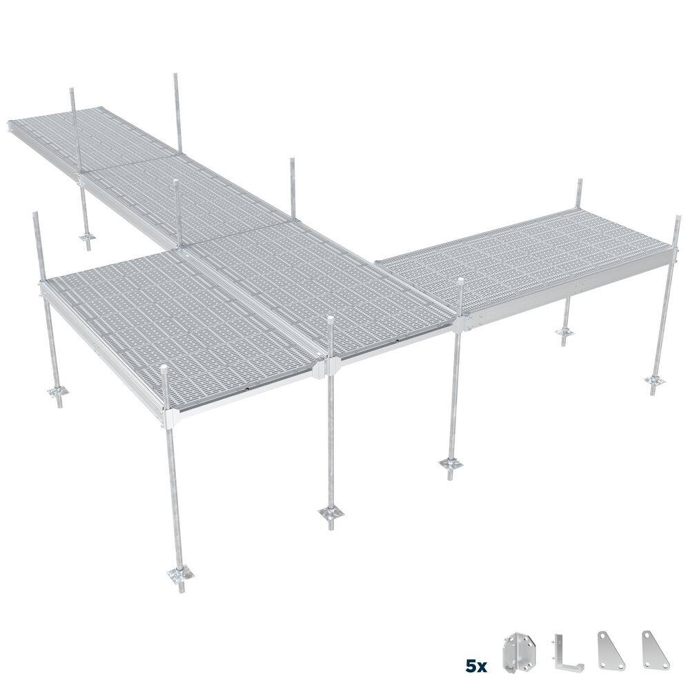 5-section QP-427 4 ft. x 8 ft Stationary Aluminum Docks with Polymer Decking price history on PriceWatchPro