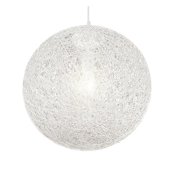 George Kovacs P5571-44B Entwined One Light Pendant, Matte White